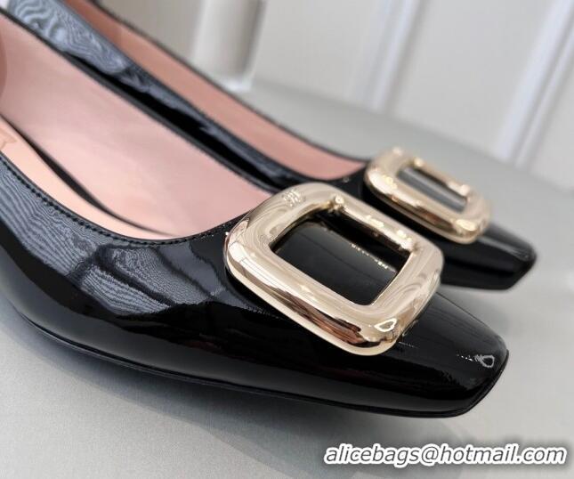 Sophisticated Roger Vivier Patent Leather Ballet Black 2022 030735