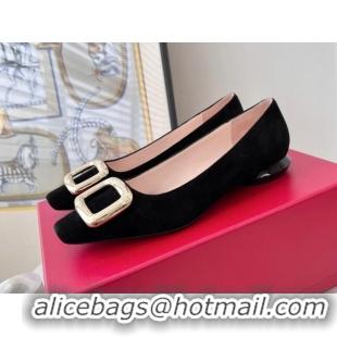 Affordable Price Roger Vivier Suede Ballet Black 030737