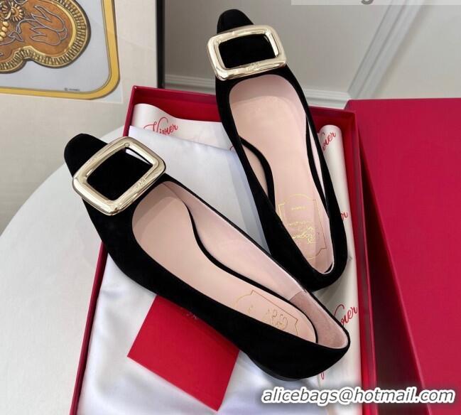 Affordable Price Roger Vivier Suede Ballet Black 030737