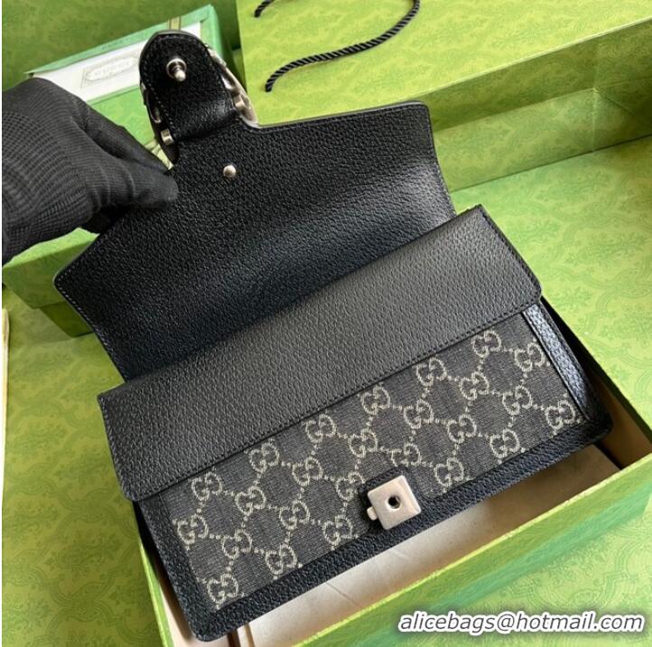 Reasonable Price Gucci GG denim Dionysus GG shoulder bag 400249 Black