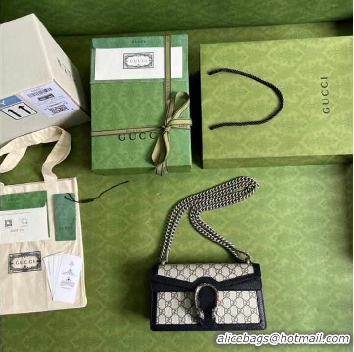 Promotional Gucci Dionysus small GG shoulder bag 499623 blue