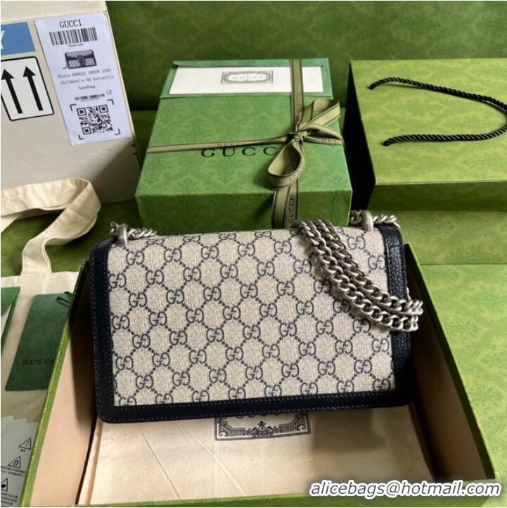 Promotional Gucci Dionysus small GG shoulder bag 499623 blue