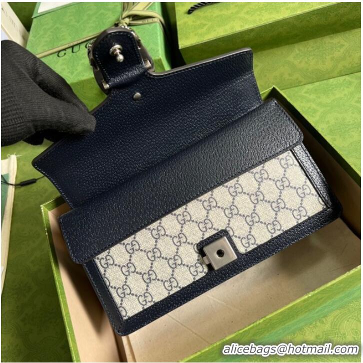 Promotional Gucci Dionysus small GG shoulder bag 499623 blue