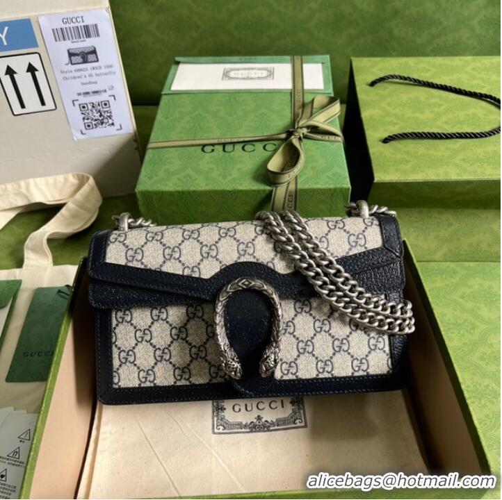 Promotional Gucci Dionysus small GG shoulder bag 499623 blue