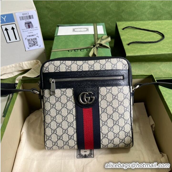 Promotional Gucci Ophidia GG small messenger bag 547926 blue