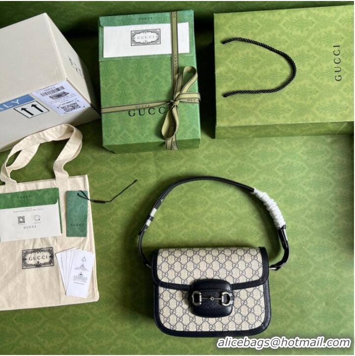 Famous Brand Gucci Horsebit 1955 shoulder bag 602204 Blue