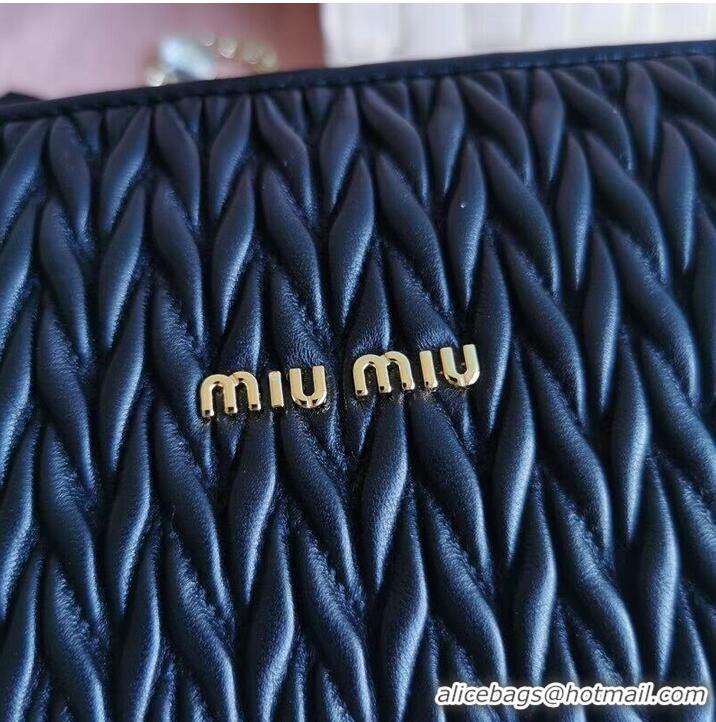 Specials miu miu Matelasse Nappa Leather mini Shoulder Bag 6BE641 black