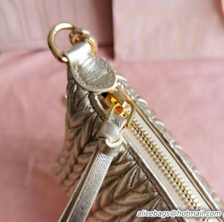 Buy Promotional miu miu Matelasse Nappa Leather mini Shoulder Bag 6BE641 gold