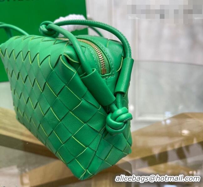 Famous Brand Bottega Veneta Mini Loop Crossbody Bag Parakeet BV0531 Green