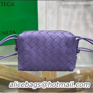 Luxury Discount Bottega Veneta Mini Loop Crossbody Bag Lavender BV0531 Purple