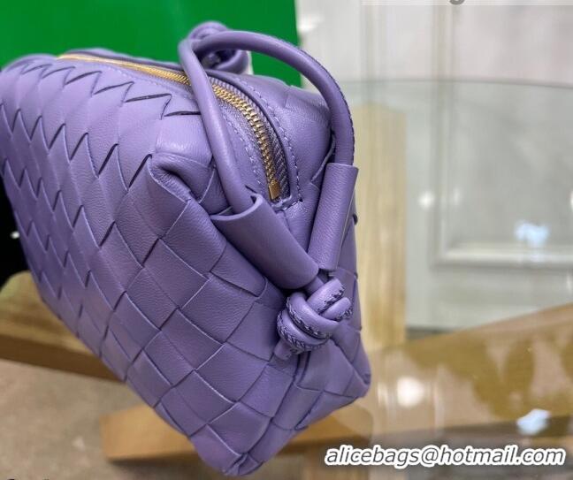 Luxury Discount Bottega Veneta Mini Loop Crossbody Bag Lavender BV0531 Purple