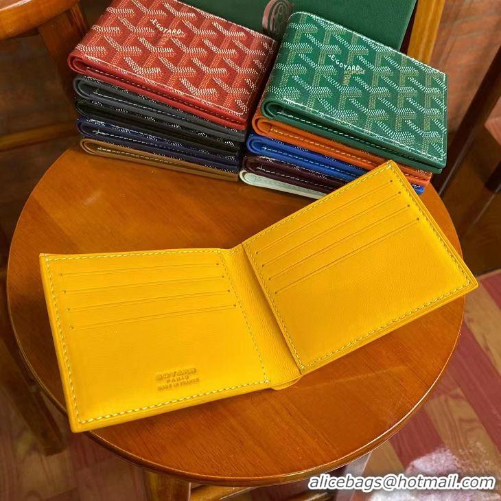 Discount Goyard 8 Card Slots Billfold Wallet 020085a Yellow