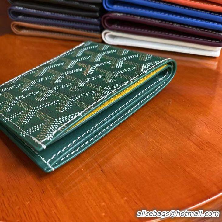 Promotion Goyard 8 Card Slots Billfold Wallet 020085a Green