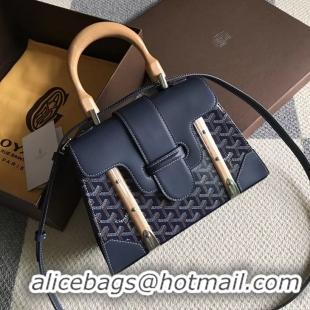 Top Grade Goyard Original Saigon Tote Bag With Strap PM 8942 Navy Blue