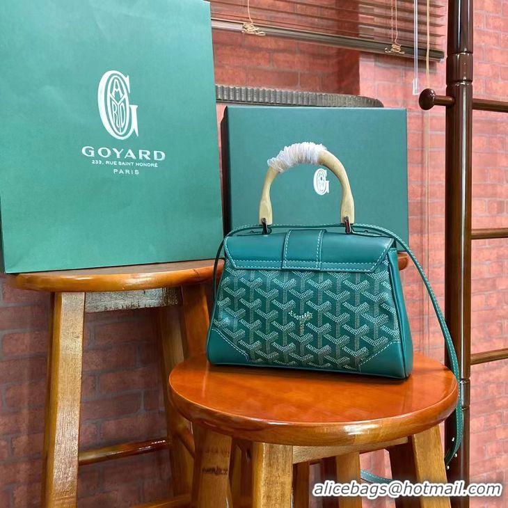 Low Price Goyard Original Saigon Tote Bag With Strap Mini 8942 Green