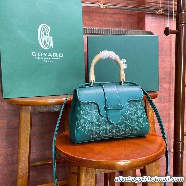 Low Price Goyard Original Saigon Tote Bag With Strap Mini 8942 Green