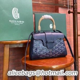 Fashionable Goyard Original Saigon Tote Bag With Strap Mini 8942 Navy Blue