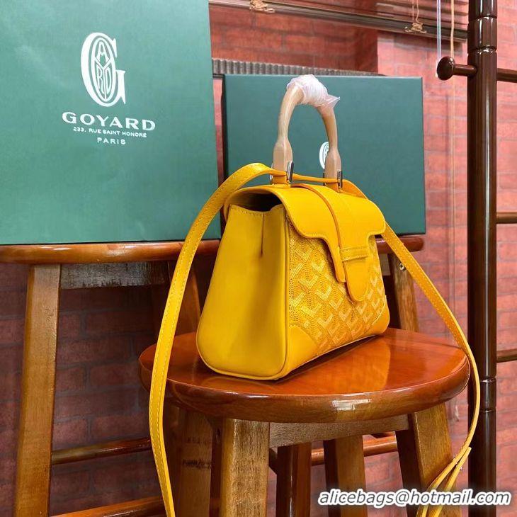 ​High Quality Goyard Original Saigon Tote Bag With Strap Mini 8942 Yellow