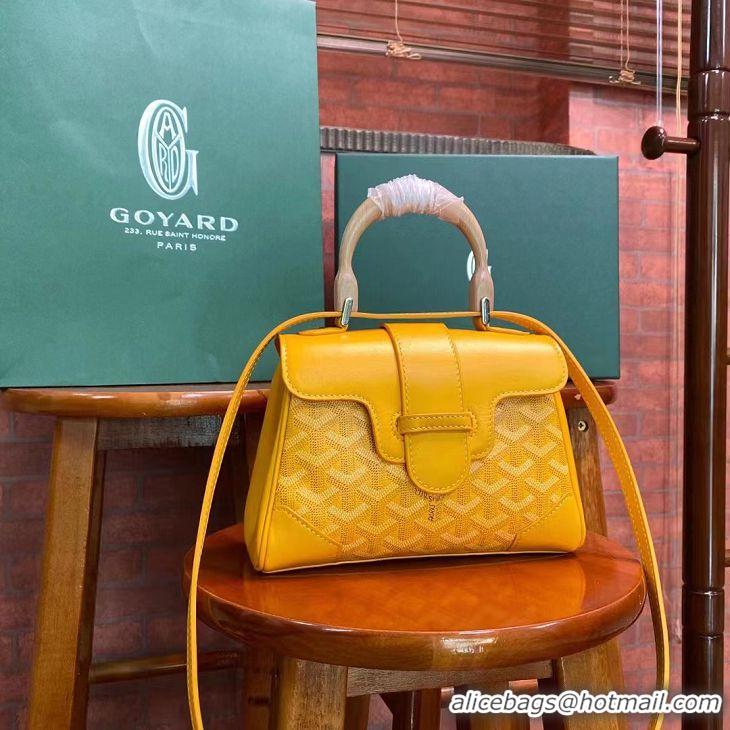 ​High Quality Goyard Original Saigon Tote Bag With Strap Mini 8942 Yellow