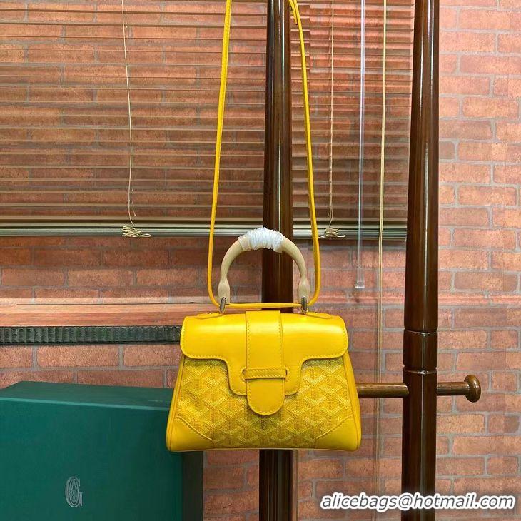 ​High Quality Goyard Original Saigon Tote Bag With Strap Mini 8942 Yellow