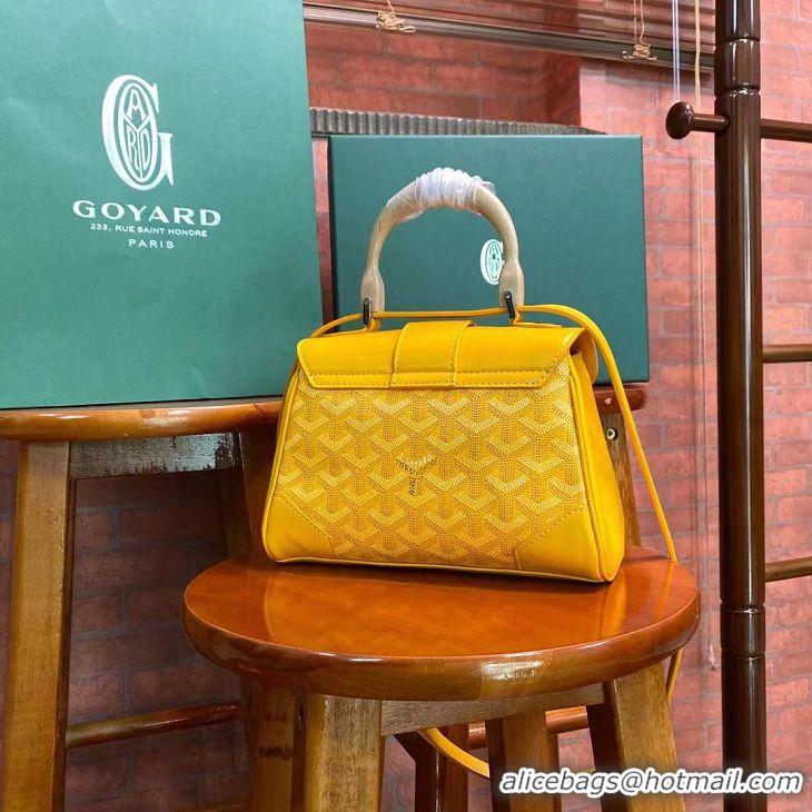 ​High Quality Goyard Original Saigon Tote Bag With Strap Mini 8942 Yellow