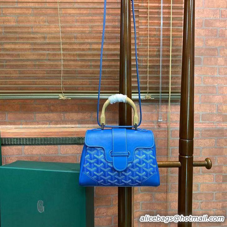 Well Crafted Goyard Original Saigon Tote Bag With Strap Mini 8942 Light Blue