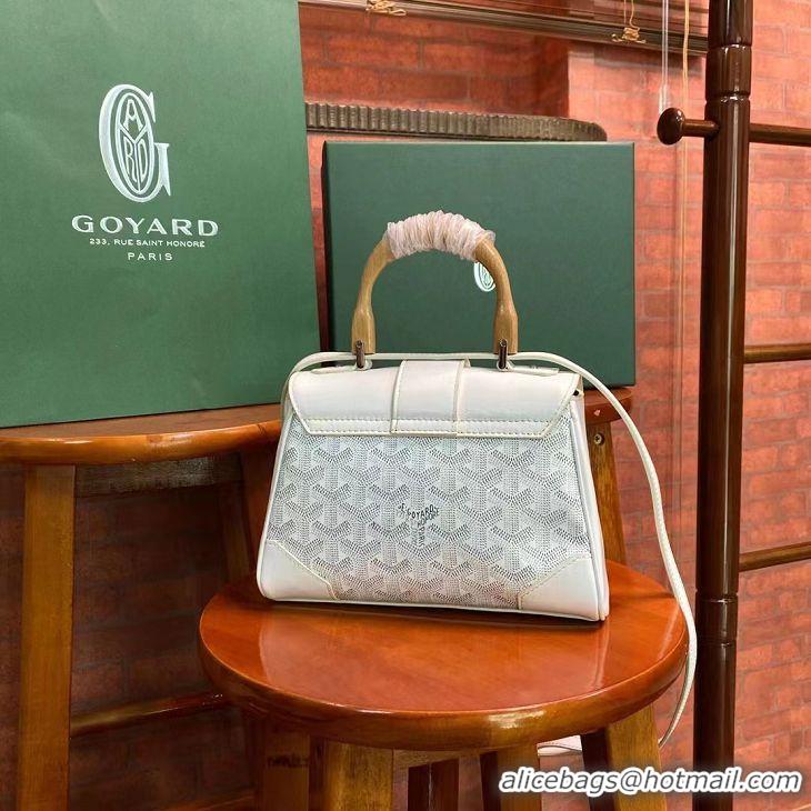 Promotional Goyard Original Saigon Tote Bag With Strap Mini 8942 White