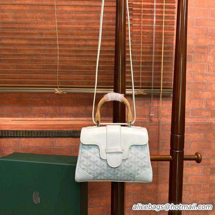 Promotional Goyard Original Saigon Tote Bag With Strap Mini 8942 White