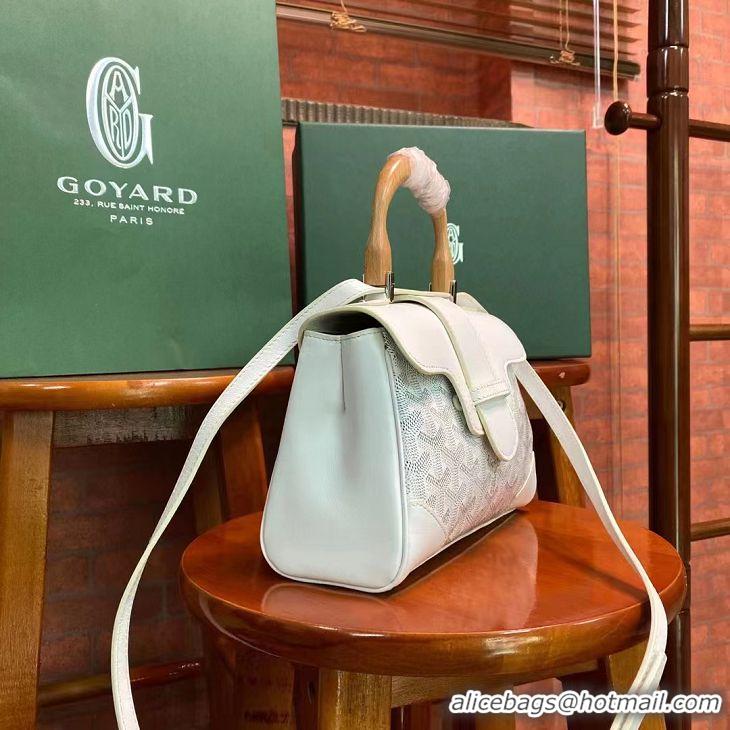 Promotional Goyard Original Saigon Tote Bag With Strap Mini 8942 White