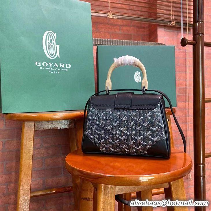 Most Popular Goyard Original Saigon Tote Bag With Strap Mini 8942 Black