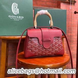 Top Quality Goyard Original Saigon Tote Bag With Strap Mini 8942 Red