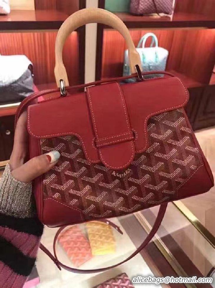 Top Quality Goyard Original Saigon Tote Bag With Strap Mini 8942 Red