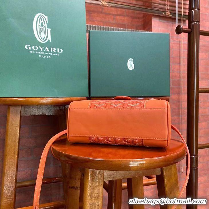 Inexpensive Goyard Original Saigon Tote Bag With Strap Mini 8942 Orange