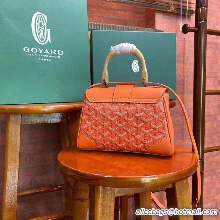 Inexpensive Goyard Original Saigon Tote Bag With Strap Mini 8942 Orange