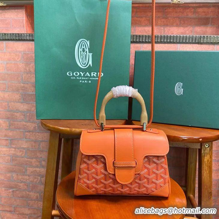 Inexpensive Goyard Original Saigon Tote Bag With Strap Mini 8942 Orange