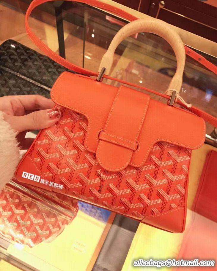 Inexpensive Goyard Original Saigon Tote Bag With Strap Mini 8942 Orange