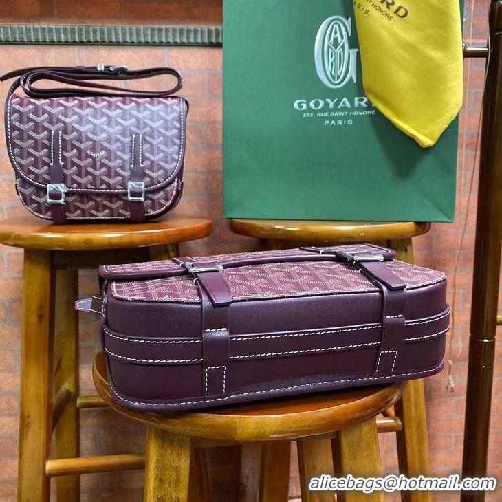 ​Stylish Goyard Original Messenger Bag GM 8966 Burgundy