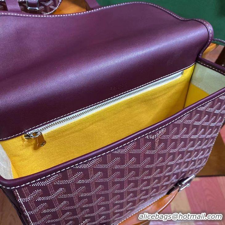 ​Stylish Goyard Original Messenger Bag GM 8966 Burgundy