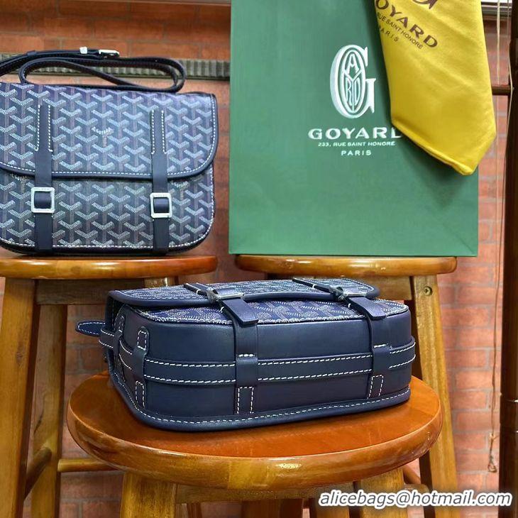 Buy Cheapest Goyard Original Messenger Bag PM 8966 Navy Blue