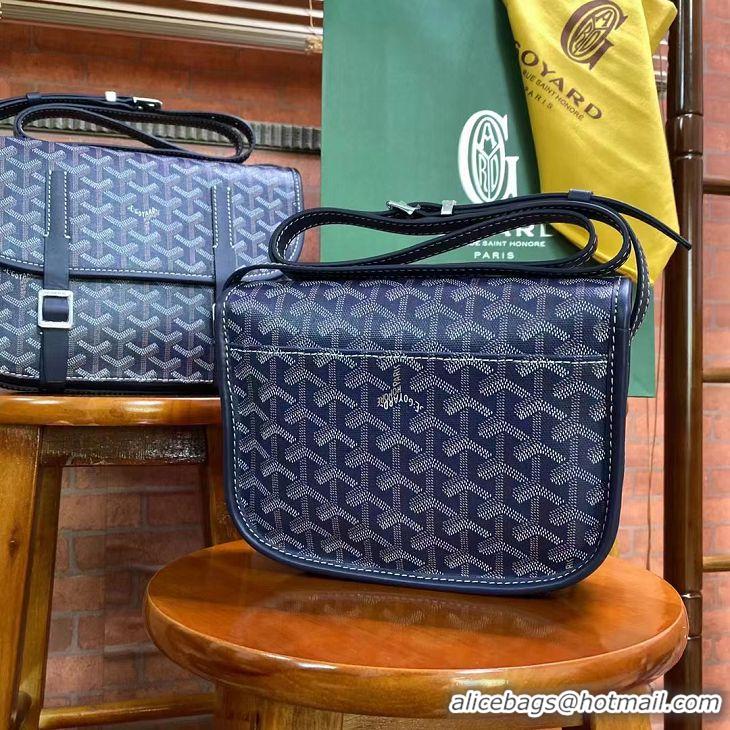 Buy Cheapest Goyard Original Messenger Bag PM 8966 Navy Blue