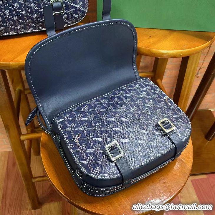 Buy Cheapest Goyard Original Messenger Bag PM 8966 Navy Blue