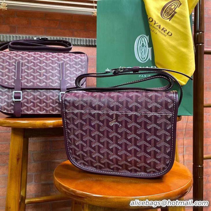 Grade Quality Goyard Original Messenger Bag PM 8966 Burgundy