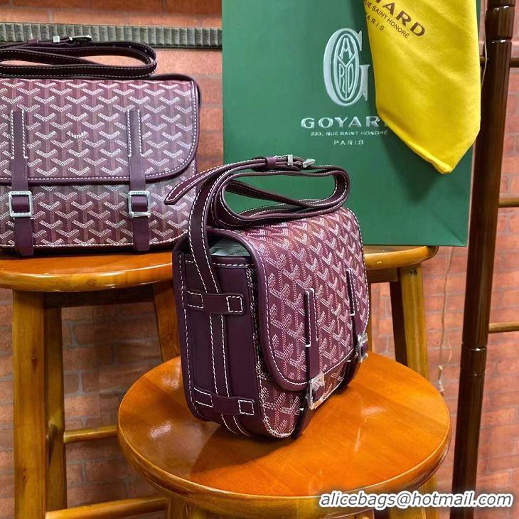 Grade Quality Goyard Original Messenger Bag PM 8966 Burgundy