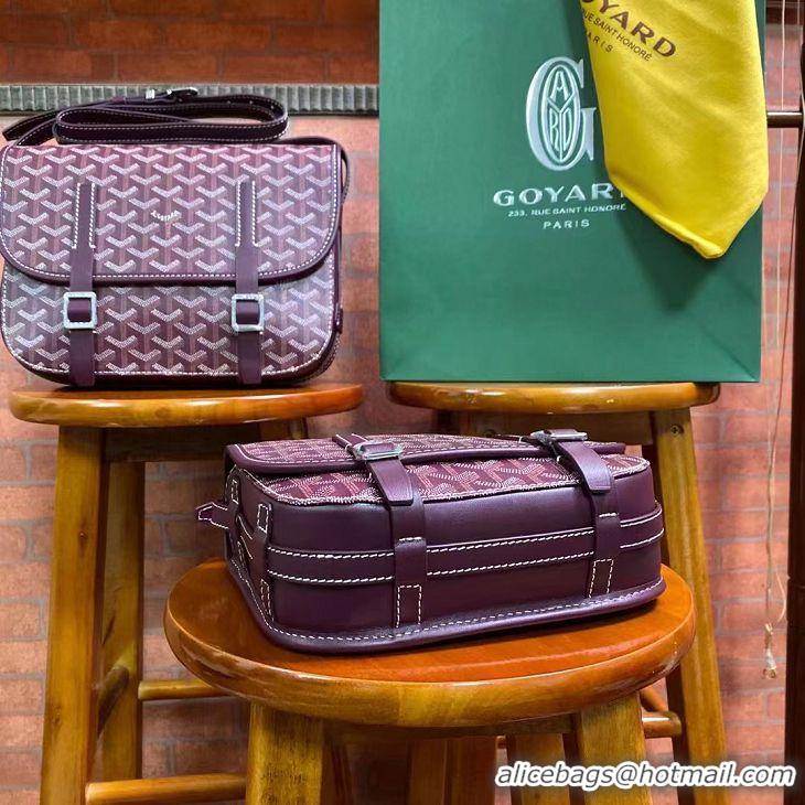 Grade Quality Goyard Original Messenger Bag PM 8966 Burgundy