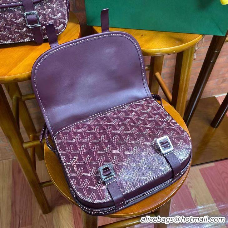 Grade Quality Goyard Original Messenger Bag PM 8966 Burgundy