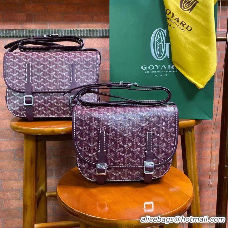 Grade Quality Goyard Original Messenger Bag PM 8966 Burgundy