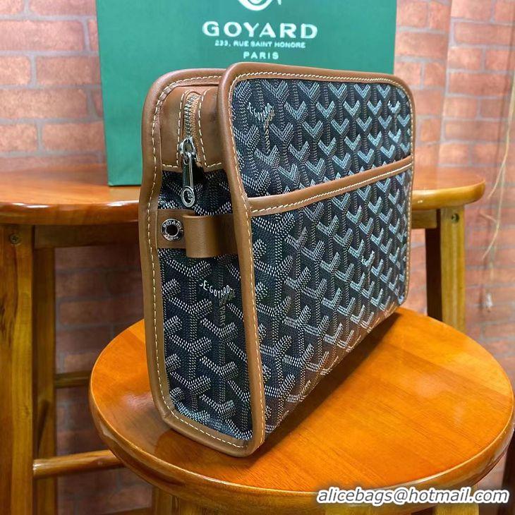 Hot Sell Goyard Toiletry Bag G8906 Black And Tan