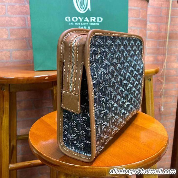 Hot Sell Goyard Toiletry Bag G8906 Black And Tan