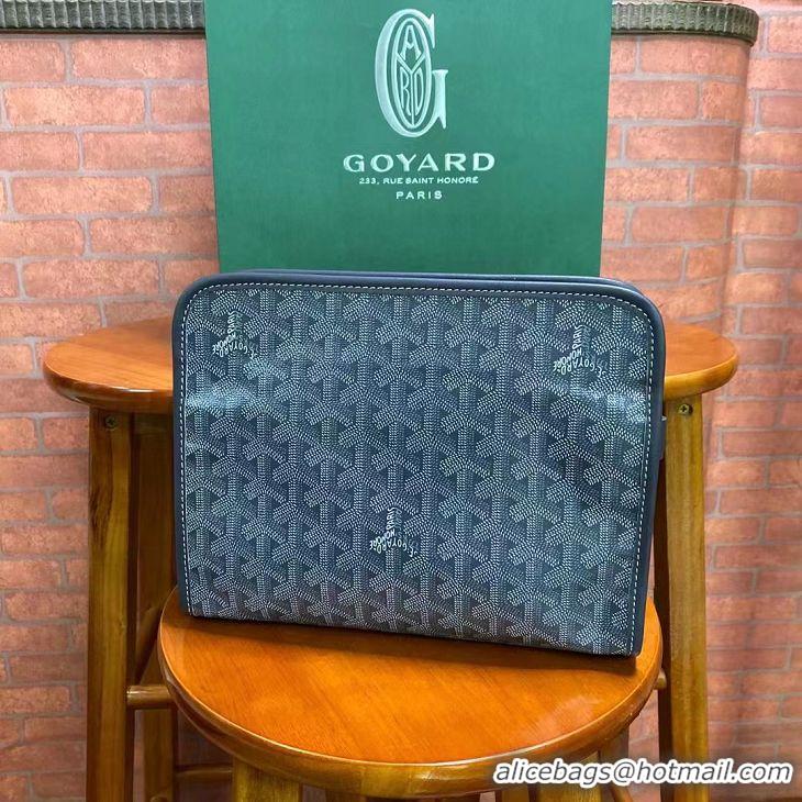 Buy Cheapest Goyard Toiletry Bag G8906 Dark Grey