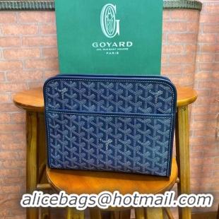 Fashion Show Collection Goyard Toiletry Bag G8906 Navy Blue